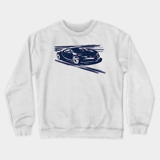 speed record car Crewneck Sweatshirt by retroracing